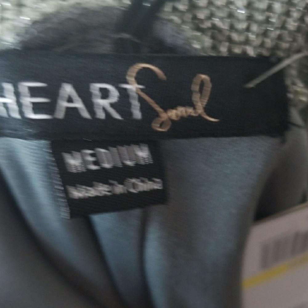 Metallic Shimmer Gray /Silver Tunic Top Size Medium - Picture 6 of 7